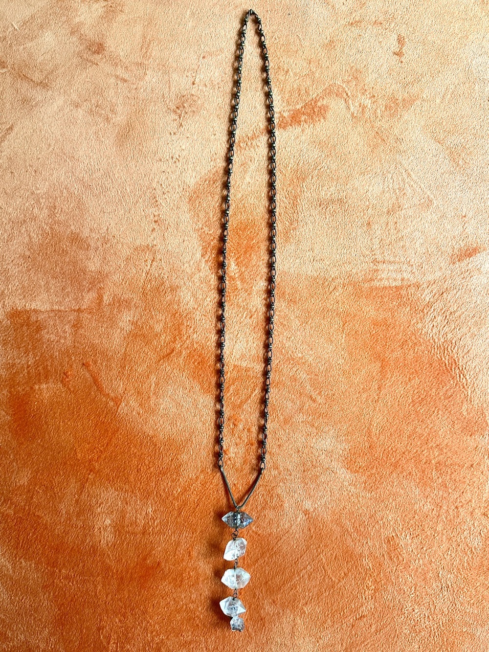 Luiny Brass Crystal Pendant Necklace - Women Jewelry